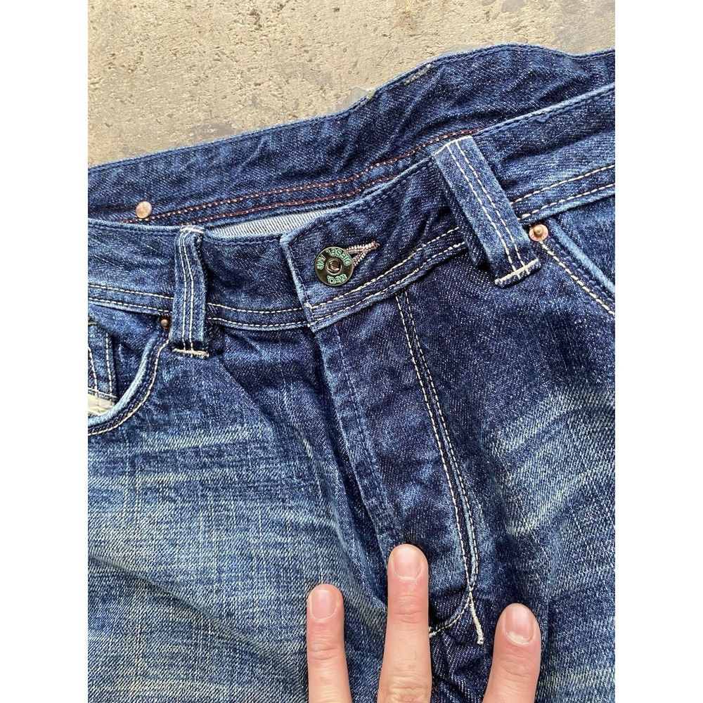 Vintage Y2K Diesel Industry Bootcut Denim Jeans EMBROIDERED Logo StreetwearFaded - Picture 10 of 13